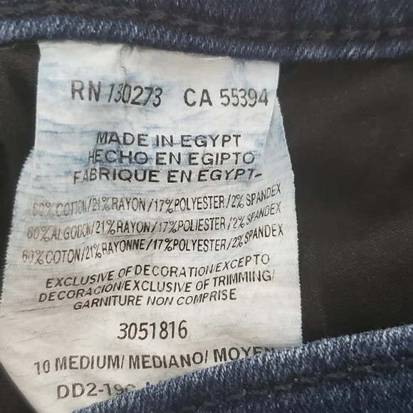 Lee Women's Straight Leg Womens Jeans Mid Rise Dark Wash Size 10 - Picture 8 of 8